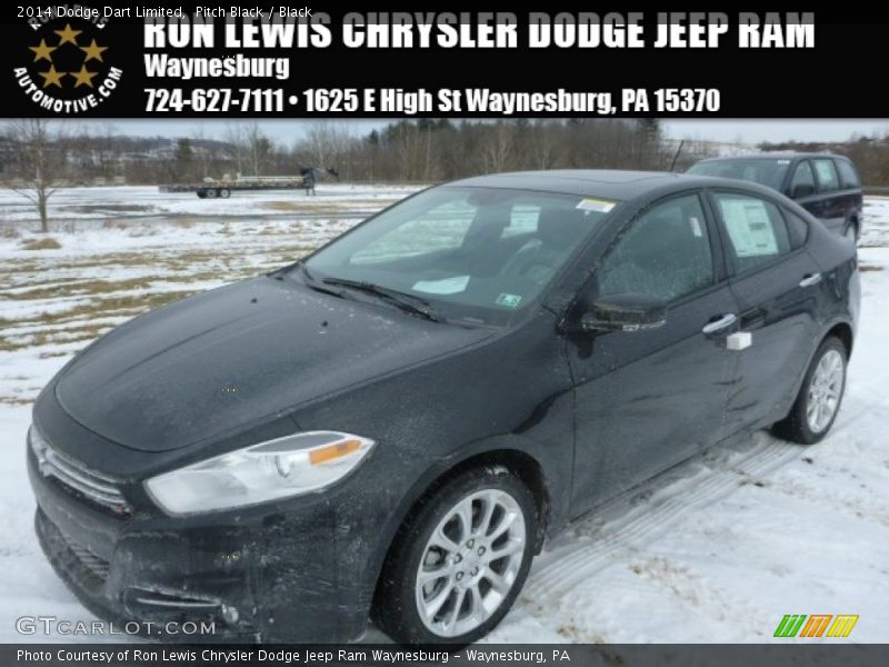 Pitch Black / Black 2014 Dodge Dart Limited