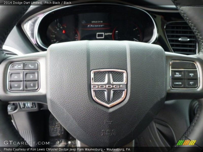Pitch Black / Black 2014 Dodge Dart Limited