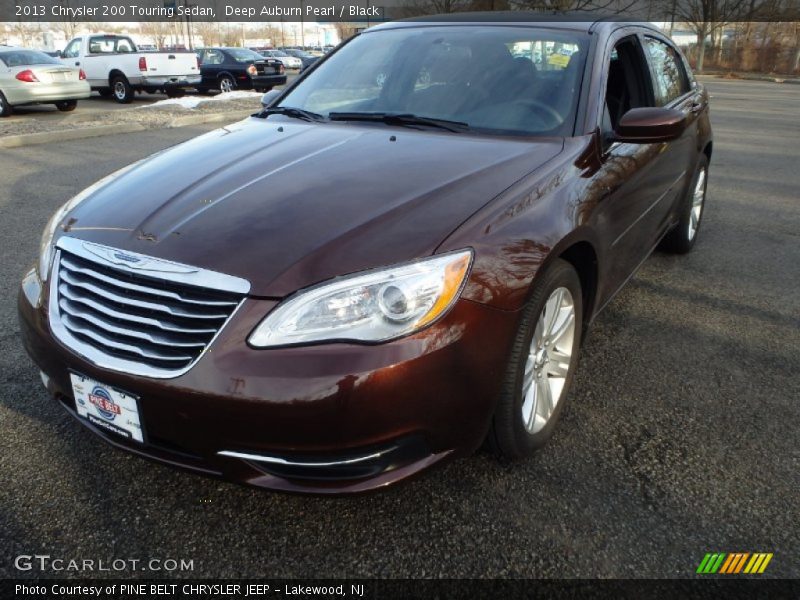 Deep Auburn Pearl / Black 2013 Chrysler 200 Touring Sedan