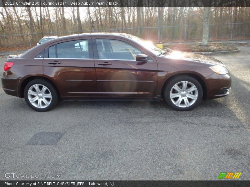 Deep Auburn Pearl / Black 2013 Chrysler 200 Touring Sedan