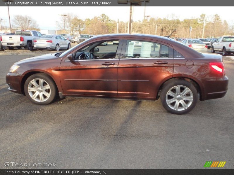 Deep Auburn Pearl / Black 2013 Chrysler 200 Touring Sedan