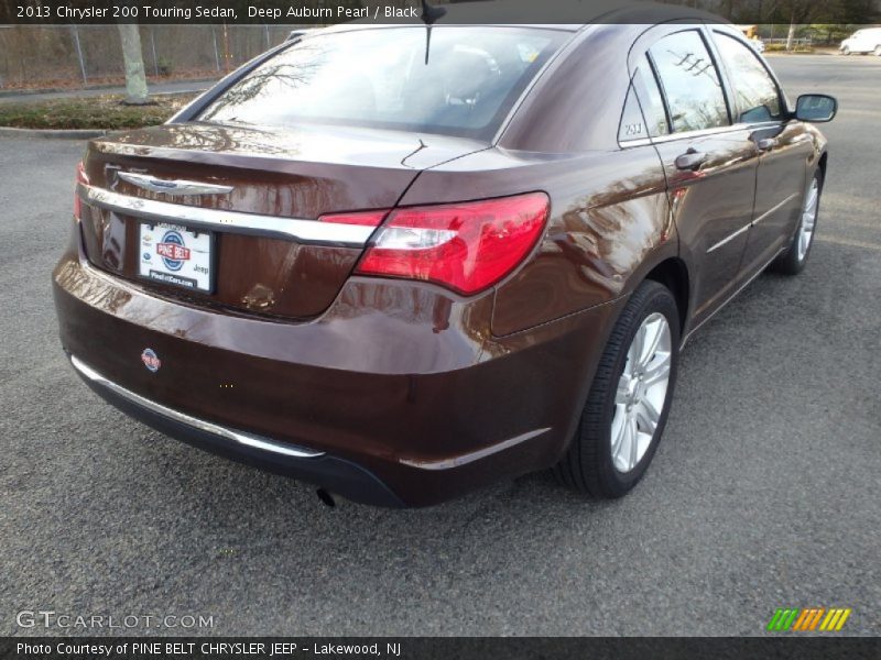 Deep Auburn Pearl / Black 2013 Chrysler 200 Touring Sedan