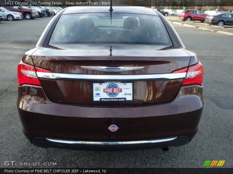 Deep Auburn Pearl / Black 2013 Chrysler 200 Touring Sedan