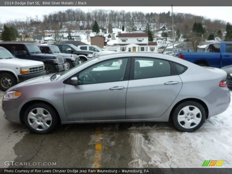 Billet Silver Metallic / Black 2014 Dodge Dart SE