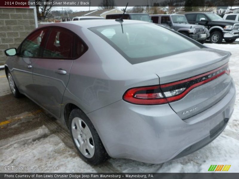 Billet Silver Metallic / Black 2014 Dodge Dart SE