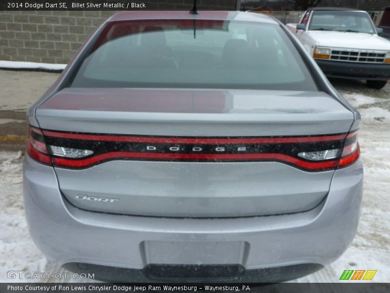 Billet Silver Metallic / Black 2014 Dodge Dart SE