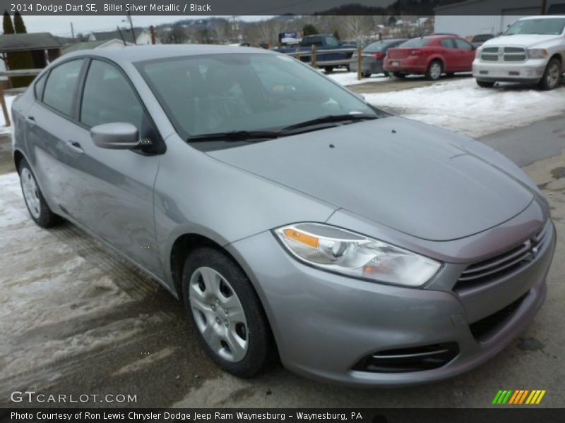 Billet Silver Metallic / Black 2014 Dodge Dart SE