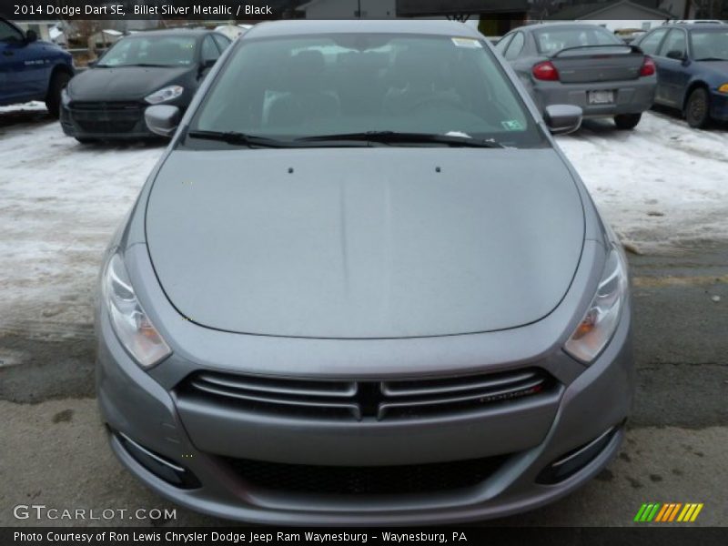 Billet Silver Metallic / Black 2014 Dodge Dart SE