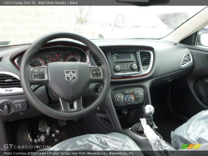 Billet Silver Metallic / Black 2014 Dodge Dart SE