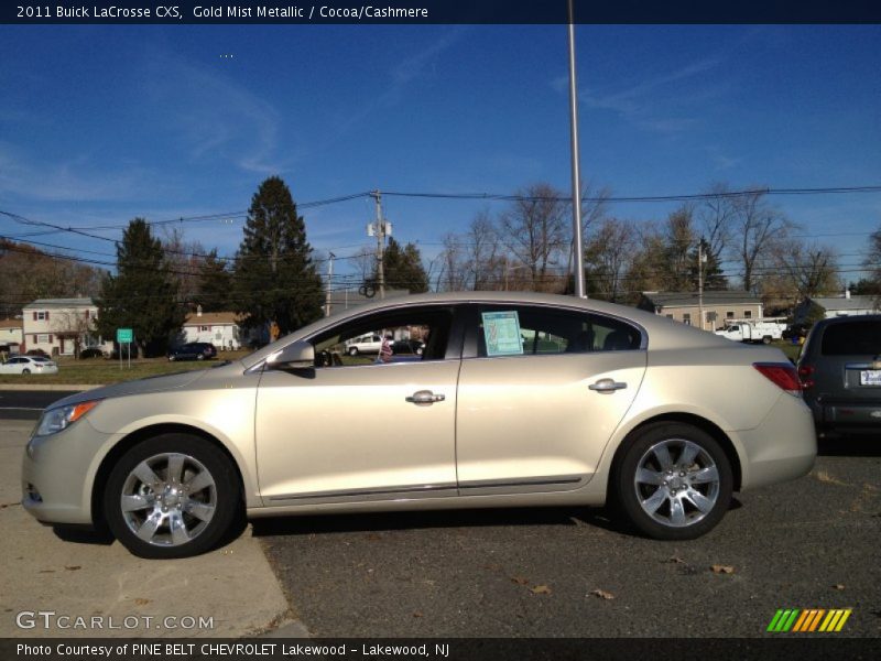 Gold Mist Metallic / Cocoa/Cashmere 2011 Buick LaCrosse CXS
