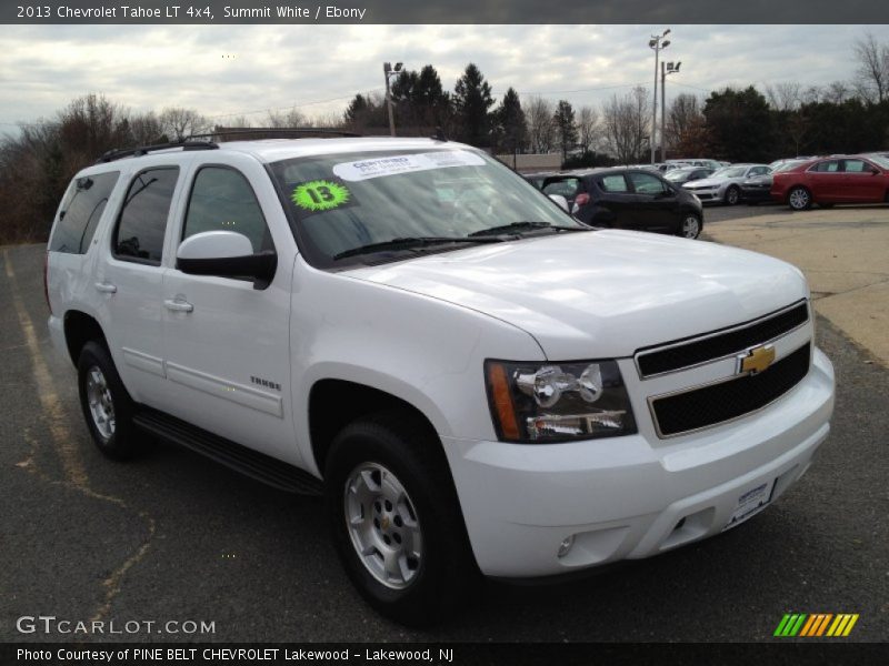 Summit White / Ebony 2013 Chevrolet Tahoe LT 4x4