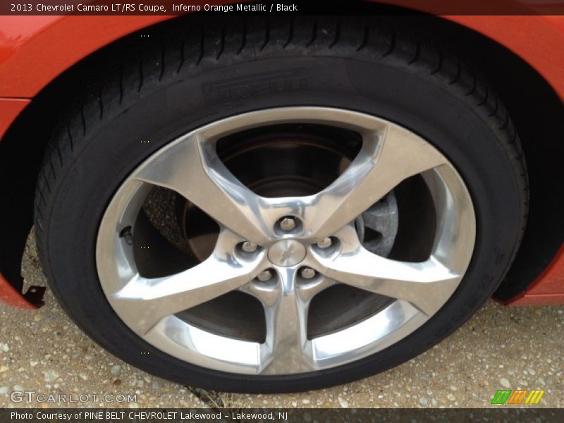 Inferno Orange Metallic / Black 2013 Chevrolet Camaro LT/RS Coupe