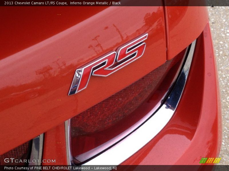 Inferno Orange Metallic / Black 2013 Chevrolet Camaro LT/RS Coupe