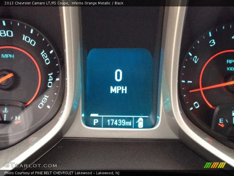 Inferno Orange Metallic / Black 2013 Chevrolet Camaro LT/RS Coupe
