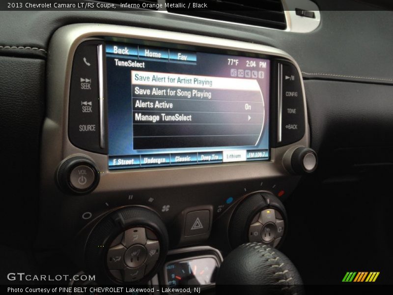 Inferno Orange Metallic / Black 2013 Chevrolet Camaro LT/RS Coupe