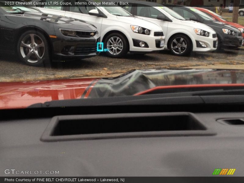 Inferno Orange Metallic / Black 2013 Chevrolet Camaro LT/RS Coupe