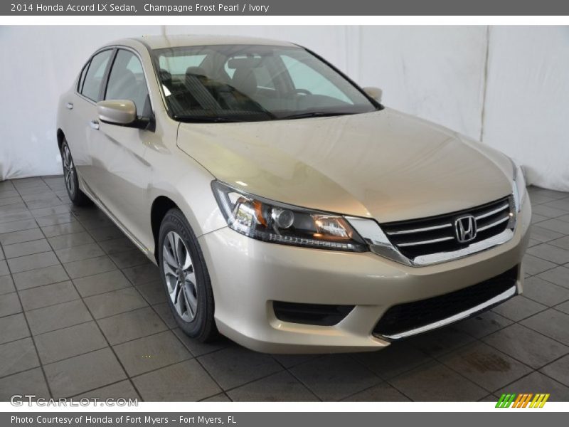Front 3/4 View of 2014 Accord LX Sedan
