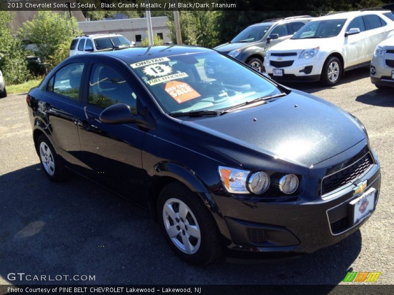 Black Granite Metallic / Jet Black/Dark Titanium 2013 Chevrolet Sonic LS Sedan