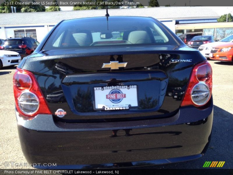Black Granite Metallic / Jet Black/Dark Titanium 2013 Chevrolet Sonic LS Sedan