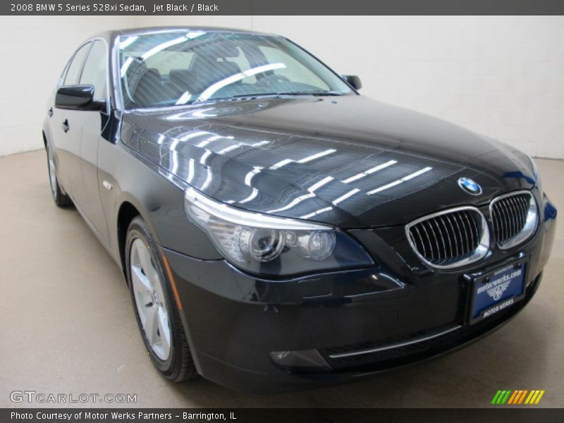 Jet Black / Black 2008 BMW 5 Series 528xi Sedan