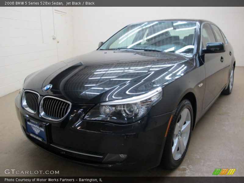 Jet Black / Black 2008 BMW 5 Series 528xi Sedan