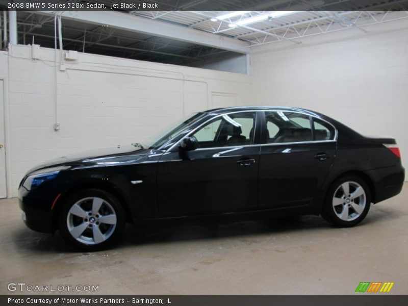 Jet Black / Black 2008 BMW 5 Series 528xi Sedan