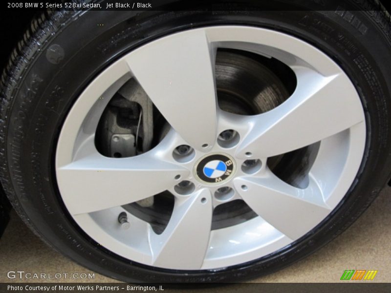 Jet Black / Black 2008 BMW 5 Series 528xi Sedan