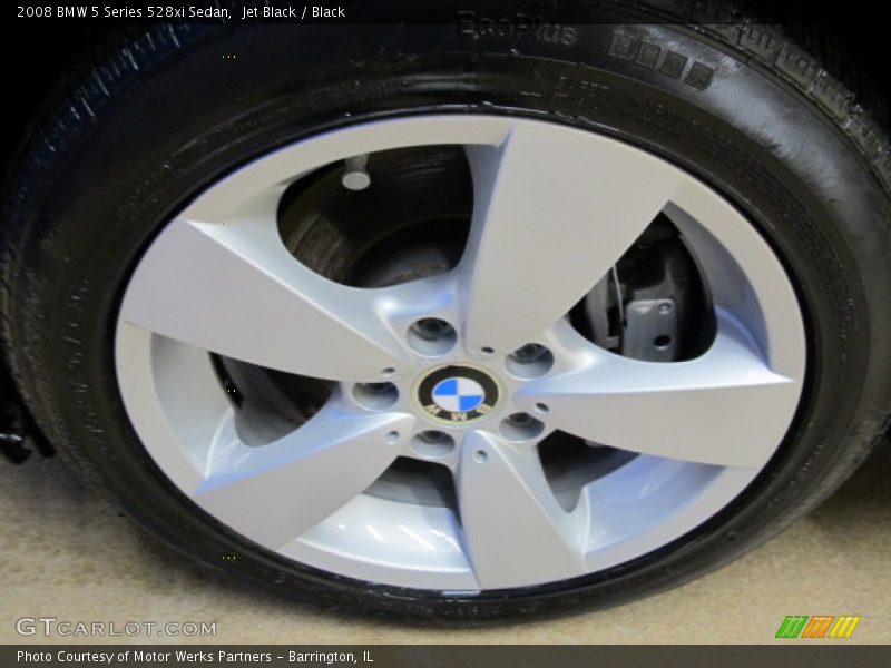 Jet Black / Black 2008 BMW 5 Series 528xi Sedan