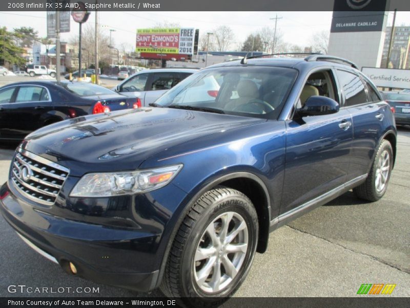 Sapphire Metallic / Wheat 2008 Infiniti FX 35 AWD