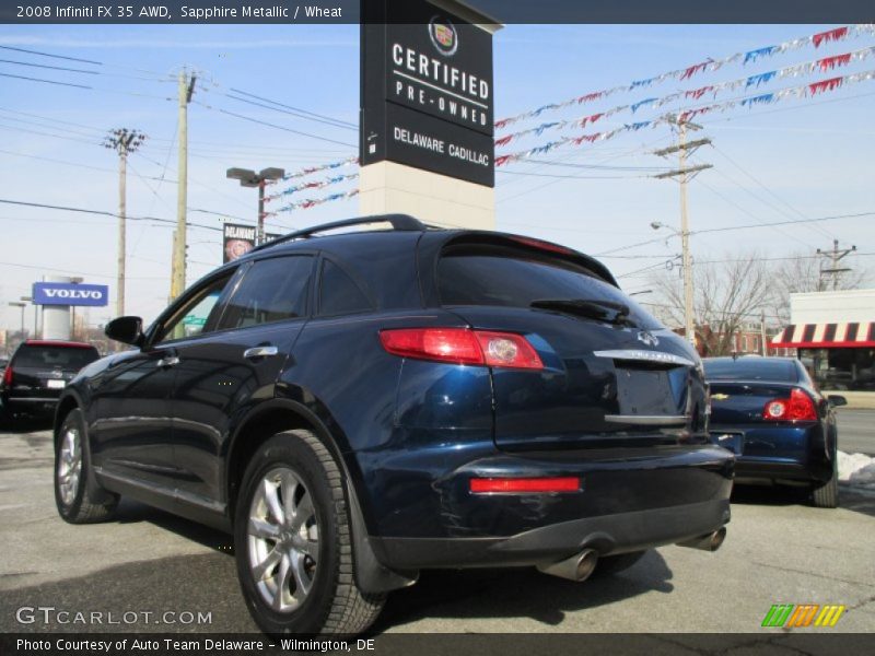 Sapphire Metallic / Wheat 2008 Infiniti FX 35 AWD