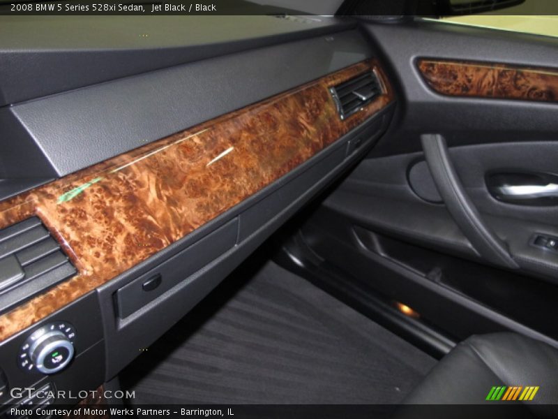 Jet Black / Black 2008 BMW 5 Series 528xi Sedan