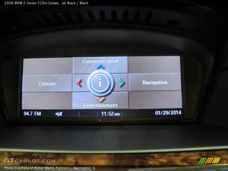 Jet Black / Black 2008 BMW 5 Series 528xi Sedan