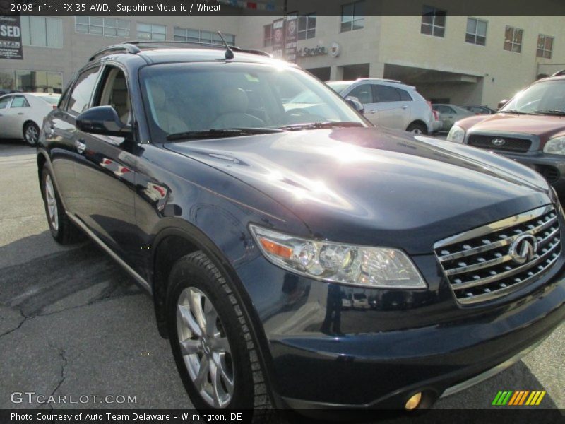 Sapphire Metallic / Wheat 2008 Infiniti FX 35 AWD