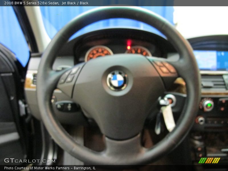 Jet Black / Black 2008 BMW 5 Series 528xi Sedan