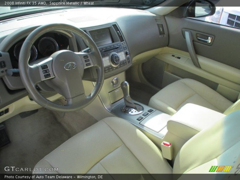 Sapphire Metallic / Wheat 2008 Infiniti FX 35 AWD