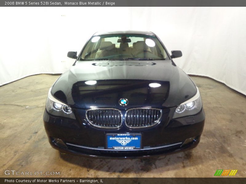 Monaco Blue Metallic / Beige 2008 BMW 5 Series 528i Sedan