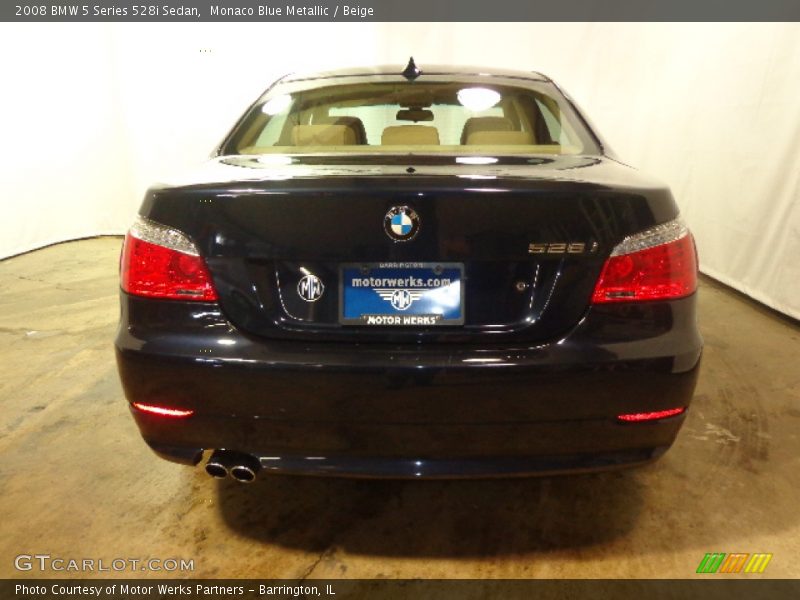 Monaco Blue Metallic / Beige 2008 BMW 5 Series 528i Sedan