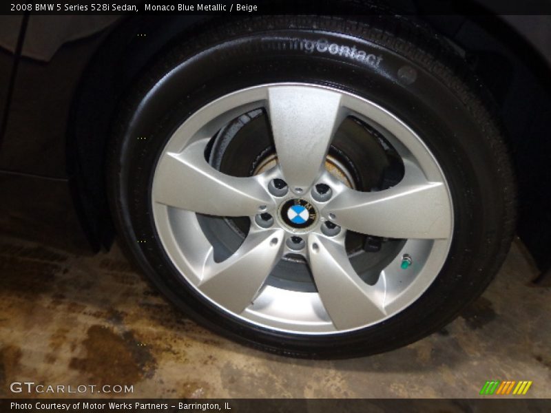 Monaco Blue Metallic / Beige 2008 BMW 5 Series 528i Sedan