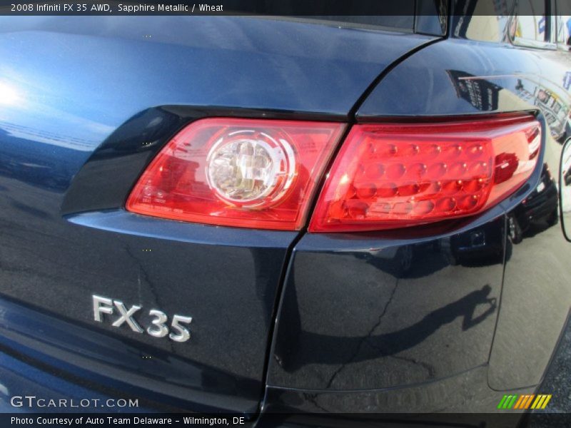 Sapphire Metallic / Wheat 2008 Infiniti FX 35 AWD