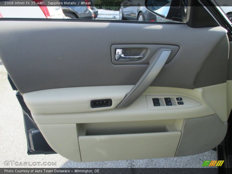 Sapphire Metallic / Wheat 2008 Infiniti FX 35 AWD
