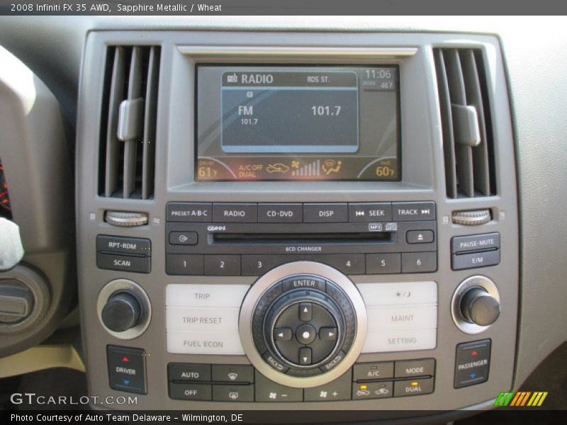 Sapphire Metallic / Wheat 2008 Infiniti FX 35 AWD