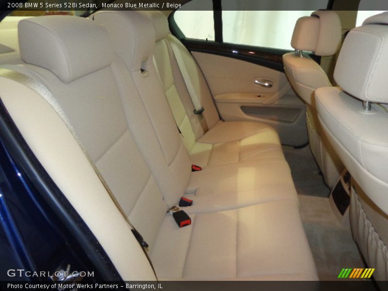 Monaco Blue Metallic / Beige 2008 BMW 5 Series 528i Sedan