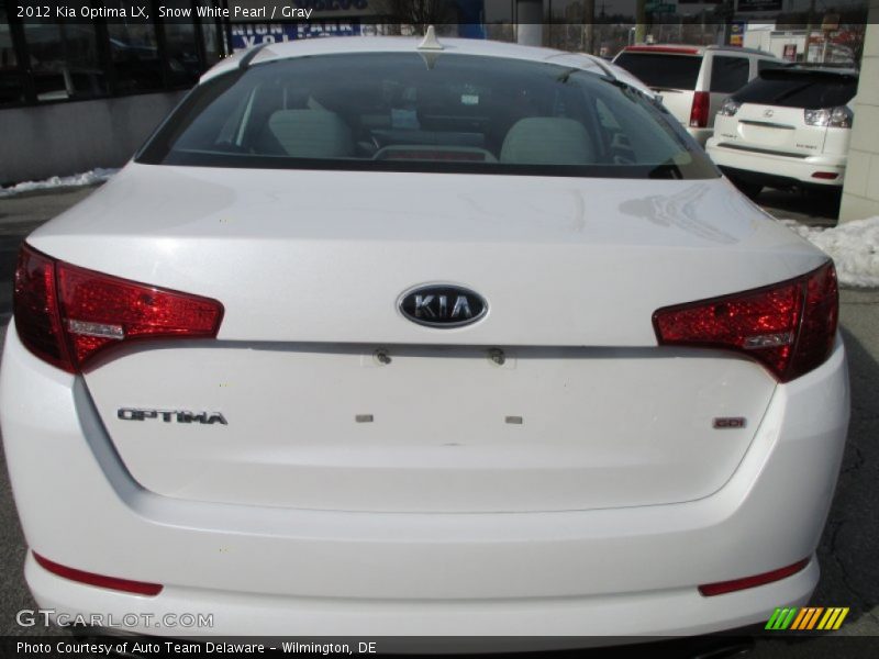 Snow White Pearl / Gray 2012 Kia Optima LX