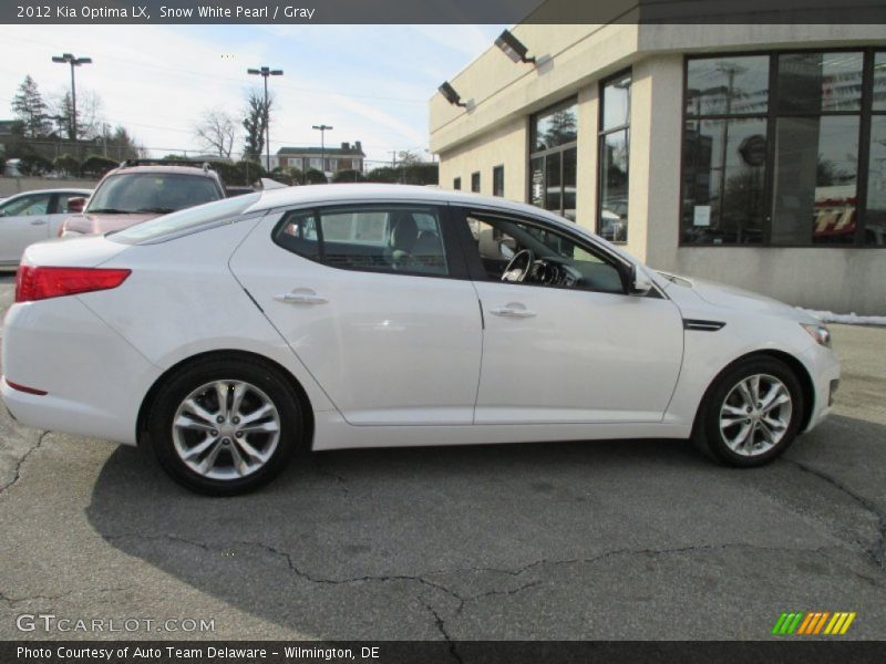 Snow White Pearl / Gray 2012 Kia Optima LX