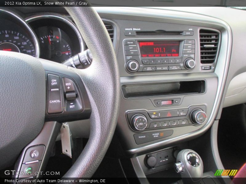 Snow White Pearl / Gray 2012 Kia Optima LX