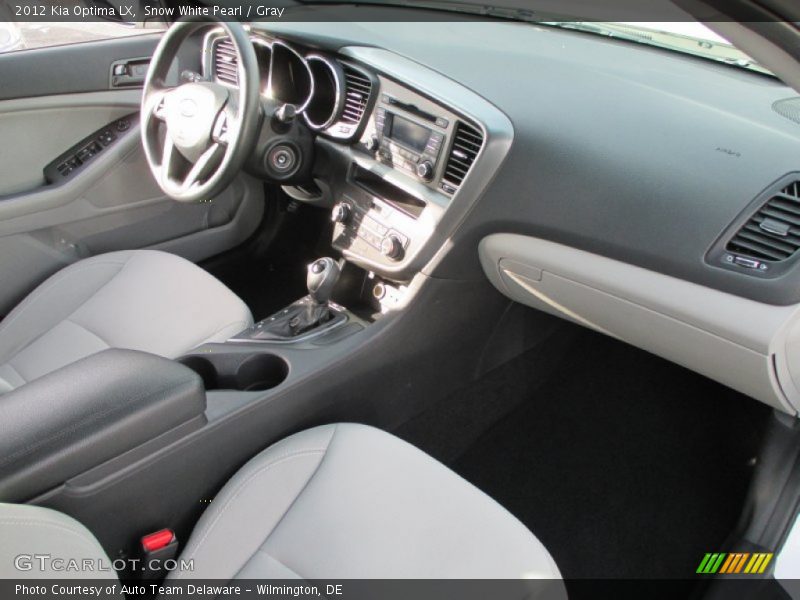 Snow White Pearl / Gray 2012 Kia Optima LX