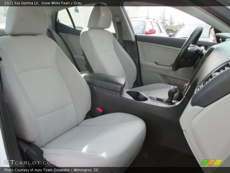 Snow White Pearl / Gray 2012 Kia Optima LX