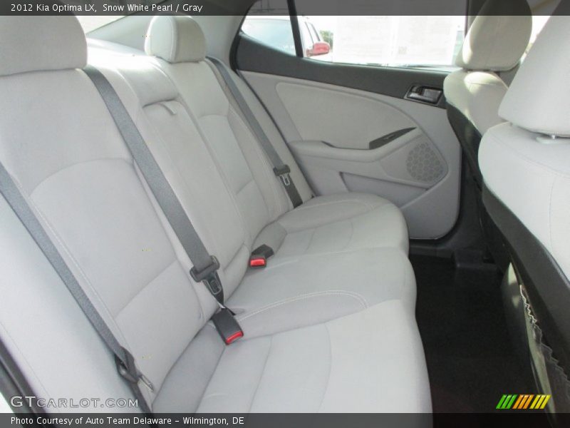 Snow White Pearl / Gray 2012 Kia Optima LX