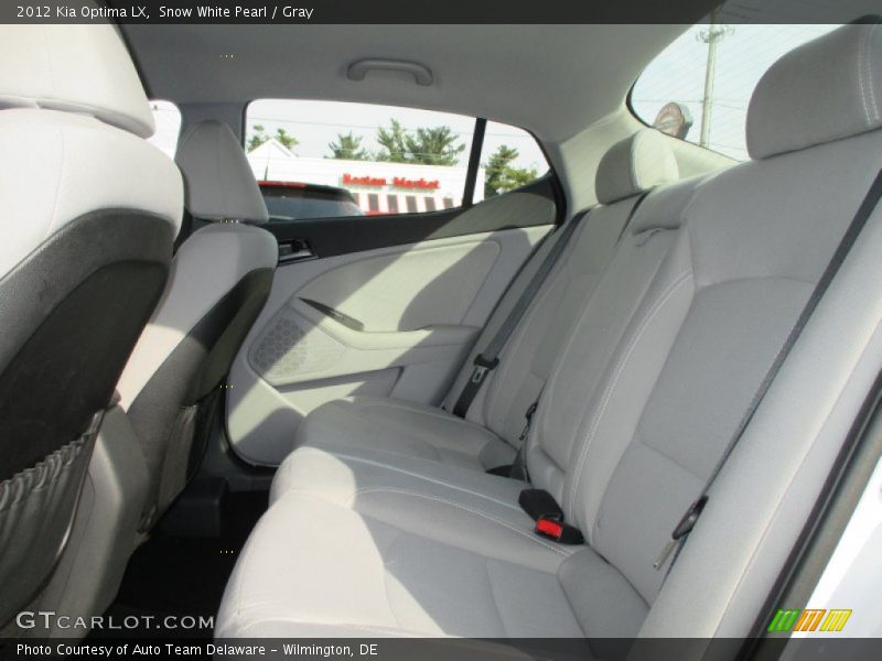 Snow White Pearl / Gray 2012 Kia Optima LX