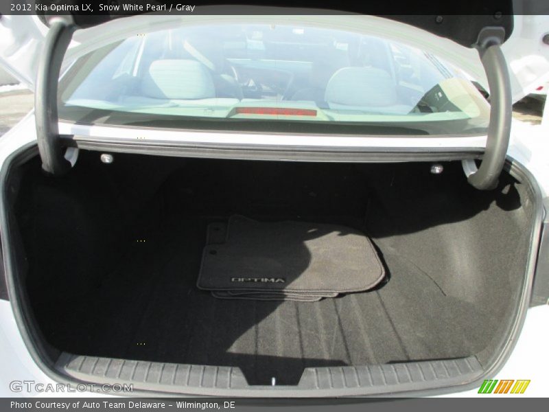 Snow White Pearl / Gray 2012 Kia Optima LX